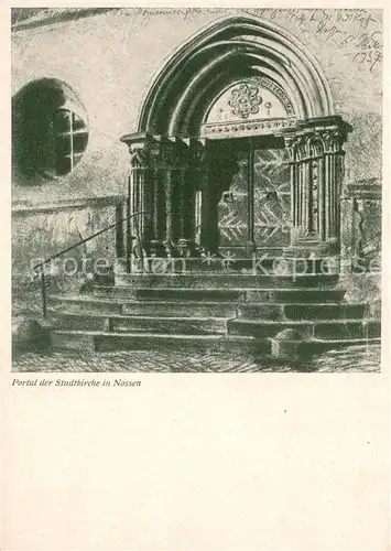 AK / Ansichtskarte Nossen Portal der Stadtkirche Nossen