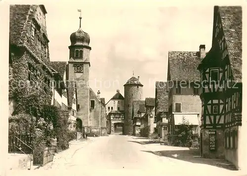 AK / Ansichtskarte Langenburg_Wuerttemberg Ortspartie Langenburg Wuerttemberg