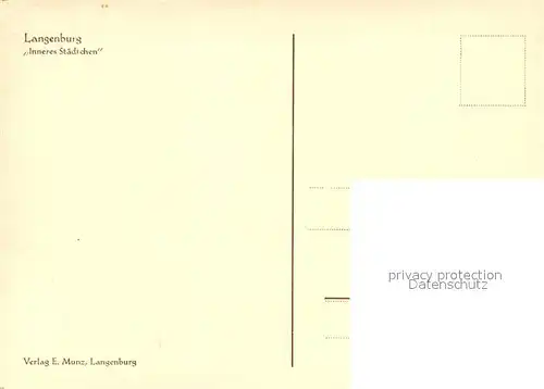 AK / Ansichtskarte Langenburg_Wuerttemberg Ortspartie Langenburg Wuerttemberg