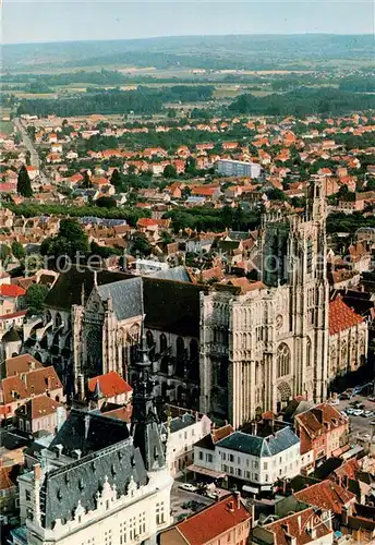 AK / Ansichtskarte Sens_89 La cathedrale Saint Etienne avec sa tour de pierre Vue aerienne 