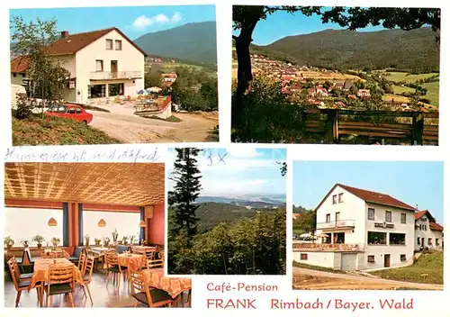 AK / Ansichtskarte Rimbach_Bayrischer_Wald Cafe Pension Frank Gaststube Panorama Rimbach_Bayrischer_Wald