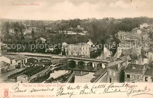 AK / Ansichtskarte Niort_79 Vue sur la Sevre prise du Donjon 