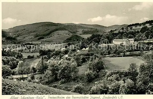 AK / Ansichtskarte Lindenfels_Odenwald Albert Schweitzer Haus Freizeitheim der Darmstaedter Jugend Lindenfels Odenwald