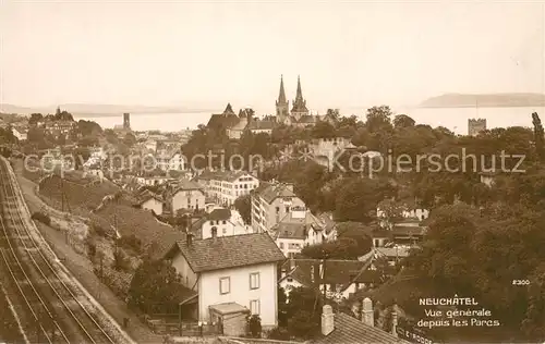 AK / Ansichtskarte Neuchatel_NE Vue generale depuis les Parcs Neuchatel NE