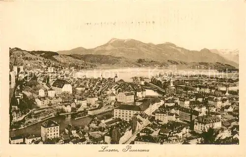 AK / Ansichtskarte Luzern__LU Panorama 