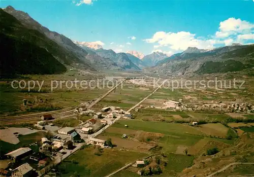 AK / Ansichtskarte Eygliers_05 Montdauphin Gare et les Graves Vue aerienne de la Durance et le Massif du Pelvoux 