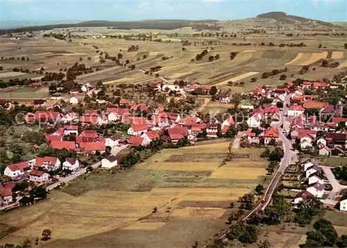 AK / Ansichtskarte Schollbrunn_Waldbrunn Fliegeraufnahme mit Gasthof Pension Hirsch Schollbrunn Waldbrunn