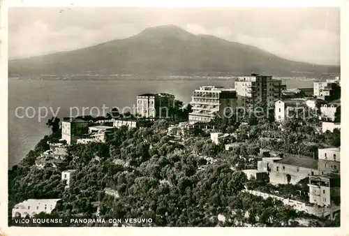 AK / Ansichtskarte Vico_Equense_IT Panorama con Vesuvio 