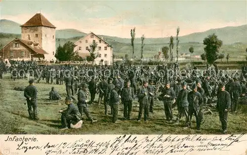 AK / Ansichtskarte Militaria_Schweiz Infanterie Militaria Schweiz