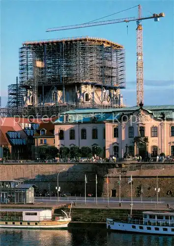 AK / Ansichtskarte Dresden_Elbe Freuankirche Wiederaufbau 