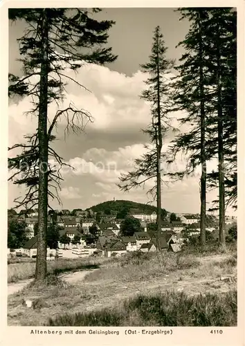 AK / Ansichtskarte Altenberg_Erzgebirge Teilansicht m. Geisingberg Altenberg Erzgebirge