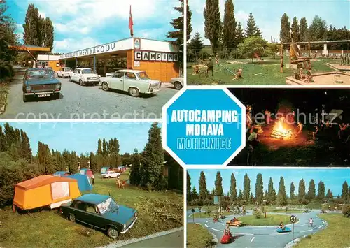 AK / Ansichtskarte Mohelnice_Mueglitz_Czechia Autocamping Morava Teilansichten 