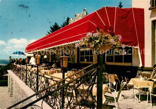 AK / Ansichtskarte Glashuetten_Hessen Wald Hotel Terrasse Glashuetten_Hessen