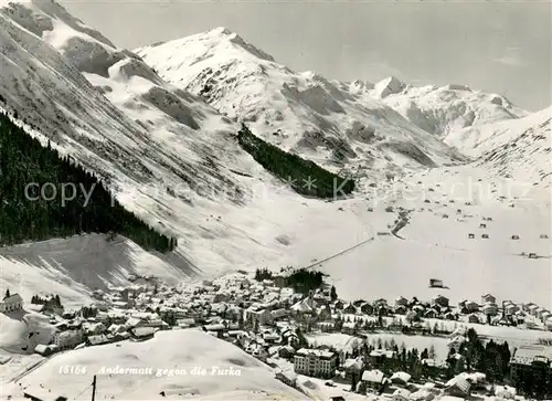 AK / Ansichtskarte Andermatt_UR gegen die Furka 