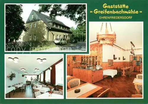 AK / Ansichtskarte Ehrenfriedersdorf_Erzgebirge Gaststaette Greifenbachmuehle uebernachtung Mittagstisch Abendbrot Ehrenfriedersdorf