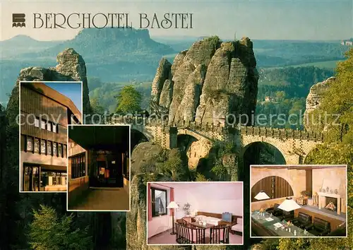 AK / Ansichtskarte Wehlen_Sachsen Berghotel Bastei Details Panorama Wehlen_Sachsen