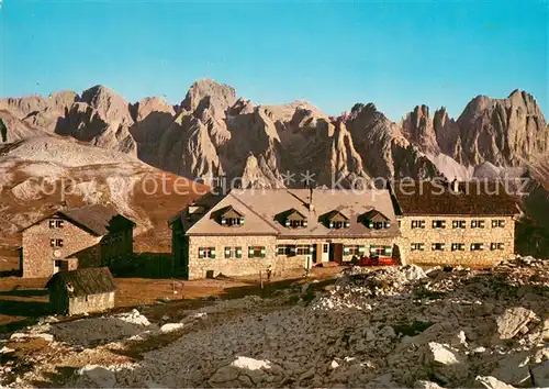 AK / Ansichtskarte Schlernhaeuser_2457m_Bolzano mit Rosengarten 