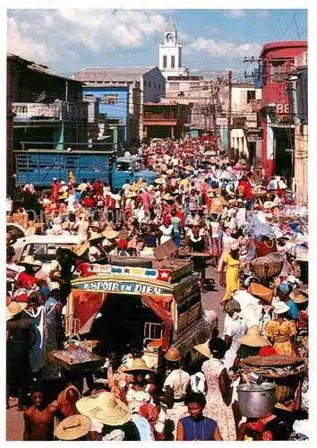 AK / Ansichtskarte Haiti Marche Street market Port au Prince Haiti