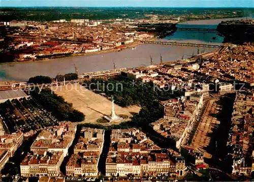 AK / Ansichtskarte Bordeaux_33 Vue generale aerienne et la Garonne 