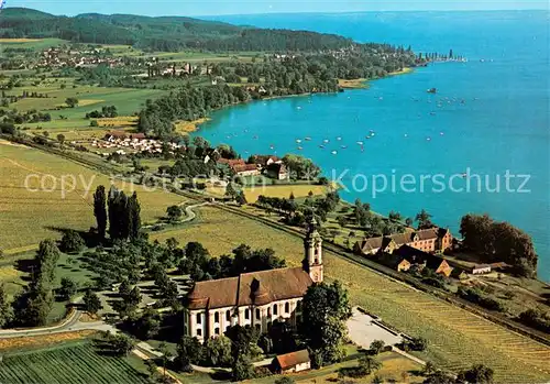 AK / Ansichtskarte Birnau_Bodensee Basilika Birnau Fliegeraufnahme 