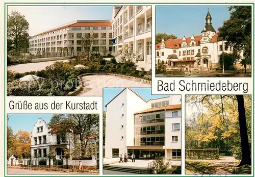 AK / Ansichtskarte Bad_Schmiedeberg Kurklinik Kurhaus aerztehaus Eingang Kurklinik Kurpark Bad_Schmiedeberg