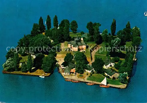 AK / Ansichtskarte Steinhuder_Meer Insel Wilhelmstein Fliegeraufnahme  Steinhuder Meer