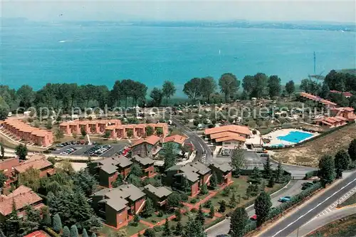 AK / Ansichtskarte Lugana_di_Sirmione Residence Campeggio Tiglio di Lavelli Claudia veduta aerea Lugana_di_Sirmione