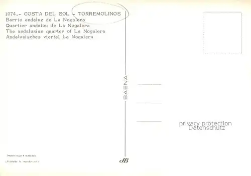 AK / Ansichtskarte Torremolinos_ES Barrio andaluz de La Nogalera 