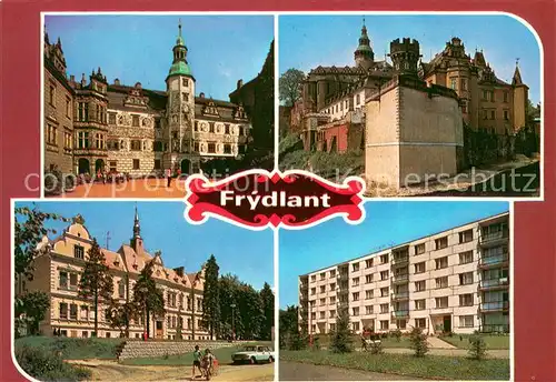 AK / Ansichtskarte Frydlant_v_Cechach Mesto s hradem a zamkem uprostred Frydlantseha vybezu 
