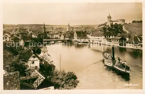 AK / Ansichtskarte Dampfer_Seitenrad Schaffhausen  