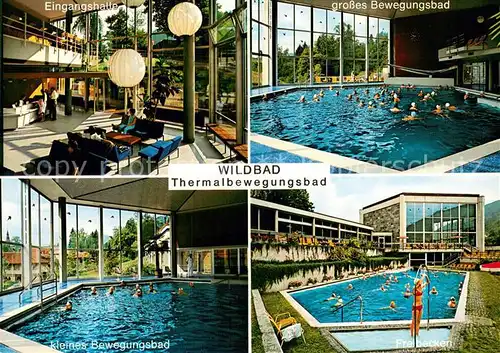 AK / Ansichtskarte Wildbad_Schwarzwald Thermal Hallenbewegungs und Freibad Wildbad_Schwarzwald