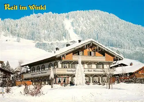 AK / Ansichtskarte Reit_Winkl Landgasthof Cafe Rosi Mittermaier Reit_Winkl