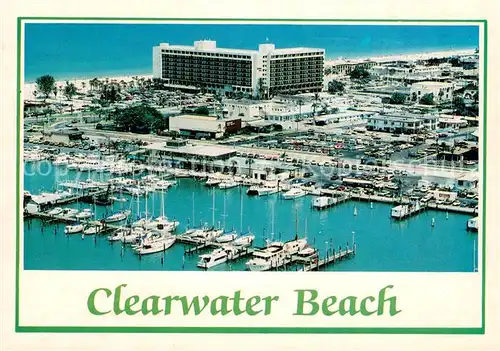 AK / Ansichtskarte Clearwater_Beach An aerial expanse of the beach Holiday Inn Resort and the beautiful bluegreen waters of the Gulf of Mexico 