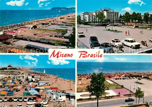 AK / Ansichtskarte Misano_Brasile Kuestenpanorama Strand Platz 