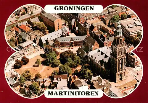 AK / Ansichtskarte Groningen Martinitoren luchtfoto Groningen
