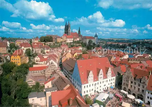 AK / Ansichtskarte Meissen_Elbe_Sachsen Blick vom Turm der Frauenkirche Meissen_Elbe_Sachsen