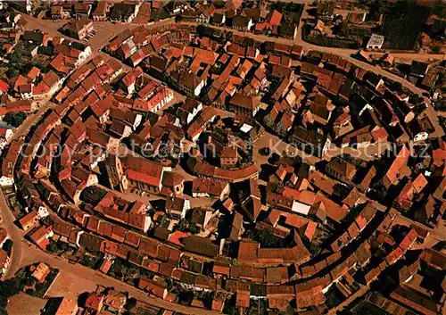 AK / Ansichtskarte Eguisheim_Haut_Rhin Vue aerienne avec ses remparts Eguisheim_Haut_Rhin