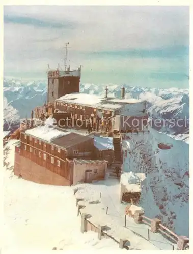 AK / Ansichtskarte Muenchnerhaus_2959m_Zugspitze Panorama 