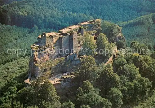 AK / Ansichtskarte Fleckenstein_Alsace Vue aerienne des ruines du Fleckenstein 