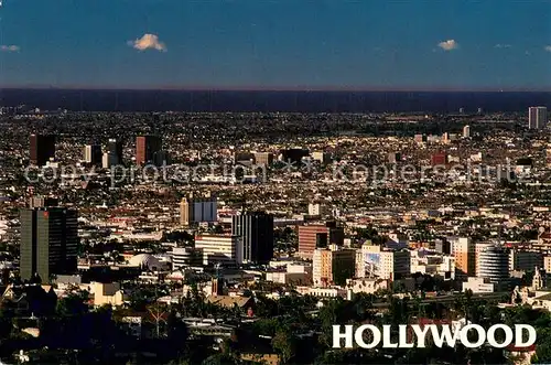 AK / Ansichtskarte Hollywood_California From high in the Hollywood Hills Hollywood California