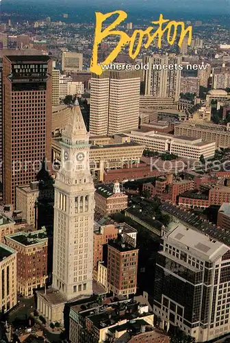 AK / Ansichtskarte Boston_Massachusetts Custom House Faneuil Hall Government Center 