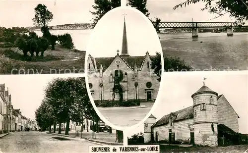 AK / Ansichtskarte Varennes sur Loire Vue densemble Le Pont Eglise Le Chateau Varennes sur Loire