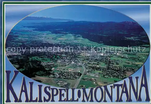 AK / Ansichtskarte Kalispell_Montana Aerial view 