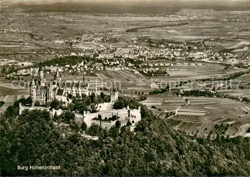 AK / Ansichtskarte Hechingen Burg Hohenzollern Fliegeraufnahme Hechingen