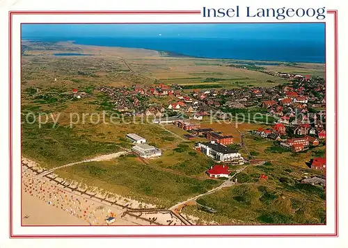 AK / Ansichtskarte Langeoog_Nordseebad Fliegeraufnahme Langeoog_Nordseebad