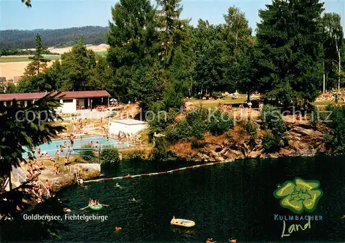 AK / Ansichtskarte Marktschorgast Goldbergsee Fichtelgebirge Schwimmbad Marktschorgast