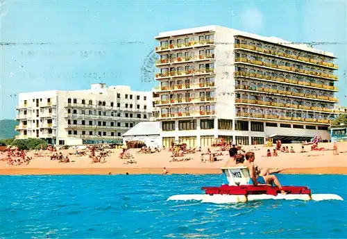 AK / Ansichtskarte Santa_Susana_Costa_Dorada_ES Hotel Tahiti Strand 