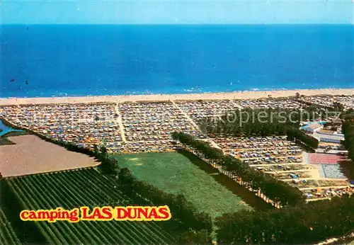 AK / Ansichtskarte Sant_Pere_Pescador_ES Camping Las Dunas Fliegeraufnahme 