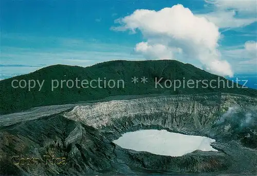 AK / Ansichtskarte Costa Rica Poas Volcano National Park Aerial view Costa Rica