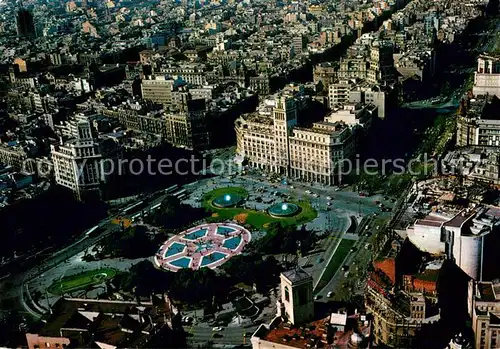 AK / Ansichtskarte Barcelona_Cataluna Fliegeraufnahme Plaza de Cataluna Barcelona Cataluna